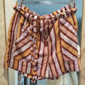 Anthropologie Multicolor Striped Women Shorts